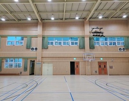 대천중학교 체육관 내부